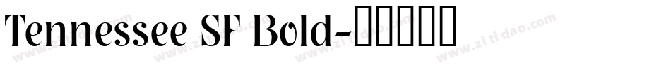 Tennessee SF Bold字体转换